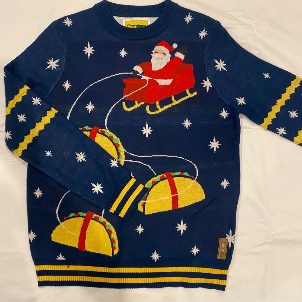 Christmas-themed sweater